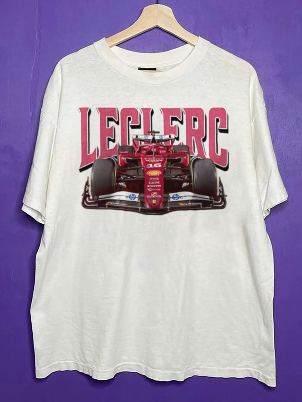 Vintage Charles Leclerc Ferrari Shirt, Retro F1 Leclerc Shirt, Old School Form